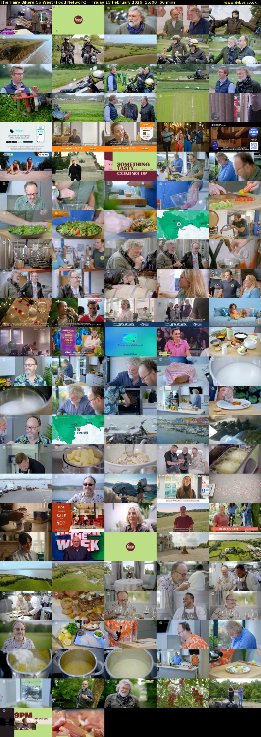 The Hairy Bikers Go West (Food Network) Friday 13 February 2026 15:00 - 16:00