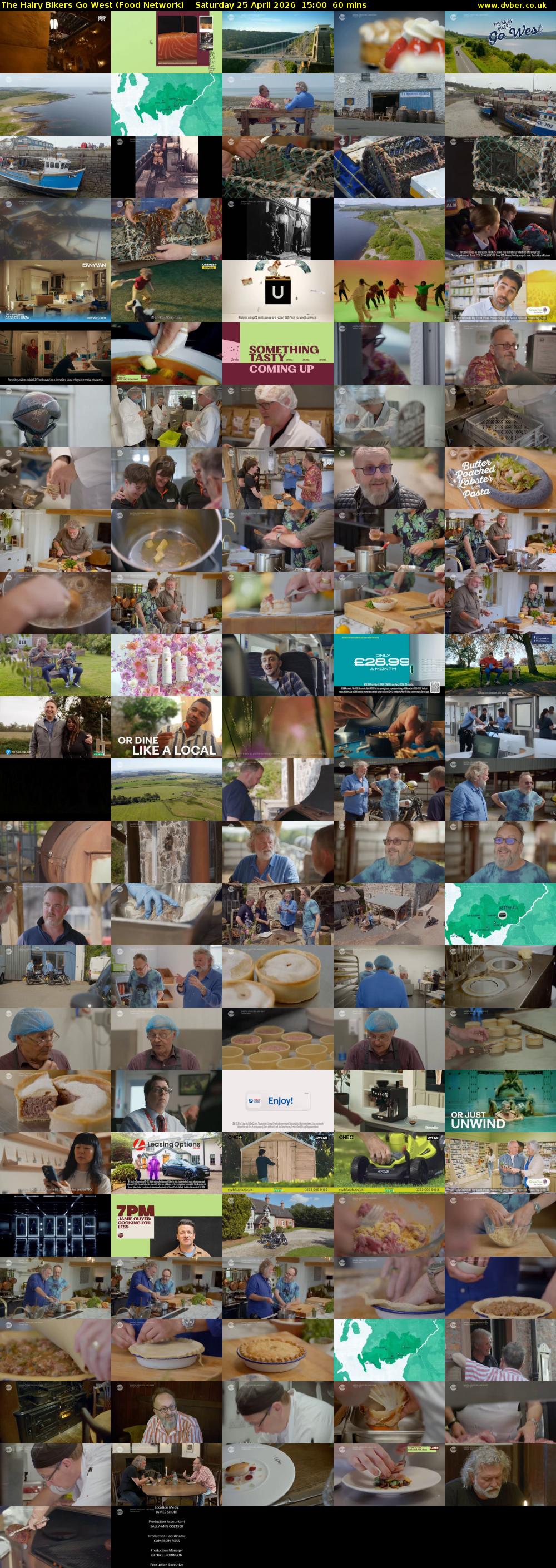 The Hairy Bikers Go West (Food Network) Saturday 25 April 2026 15:00 - 16:00