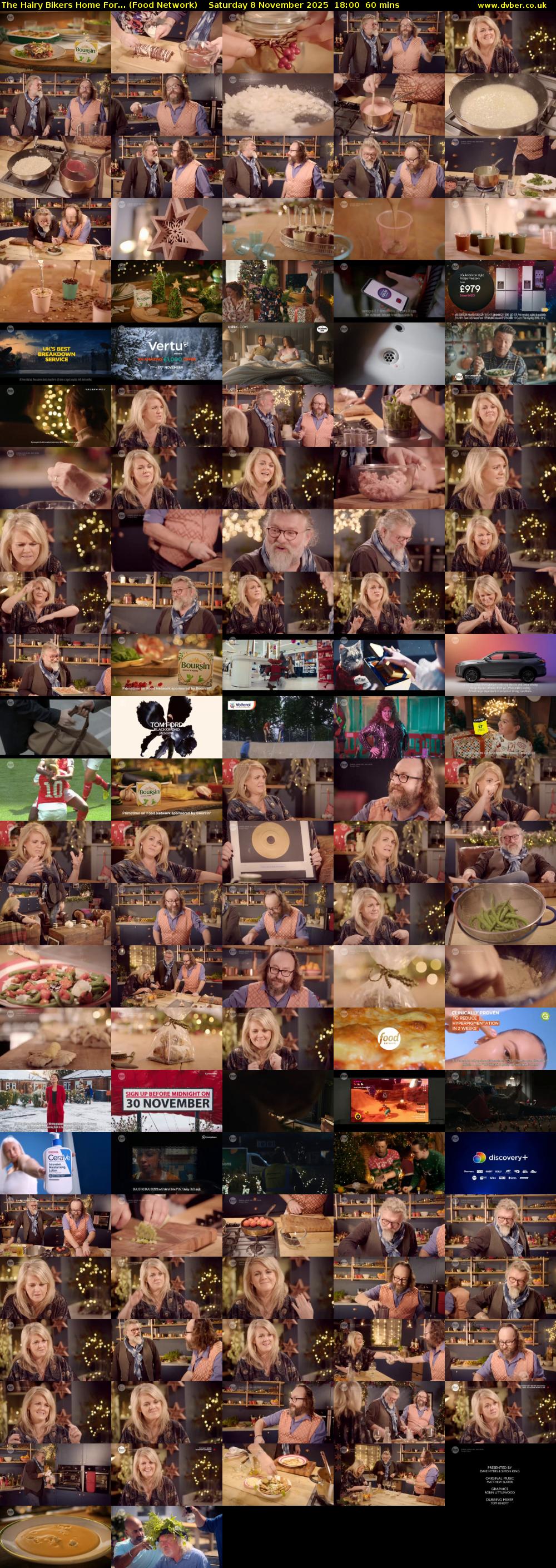 The Hairy Bikers Home For... (Food Network) Saturday 8 November 2025 18:00 - 19:00