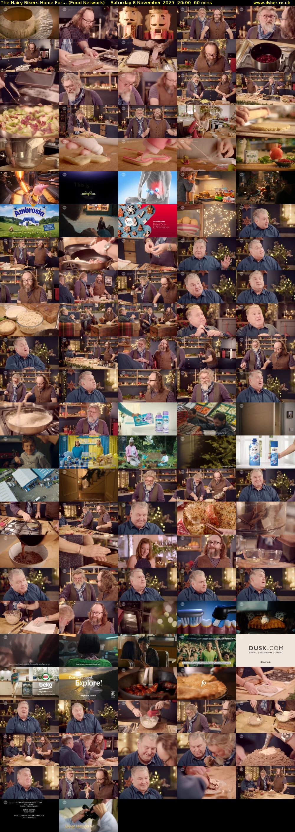 The Hairy Bikers Home For... (Food Network) Saturday 8 November 2025 20:00 - 21:00