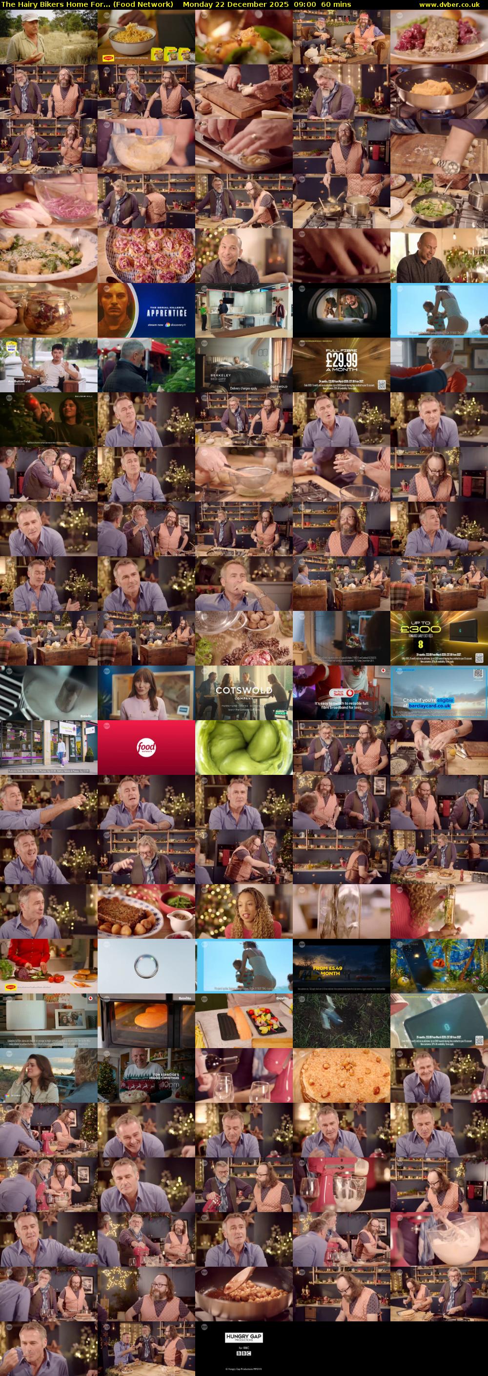 The Hairy Bikers Home For... (Food Network) Monday 22 December 2025 09:00 - 10:00