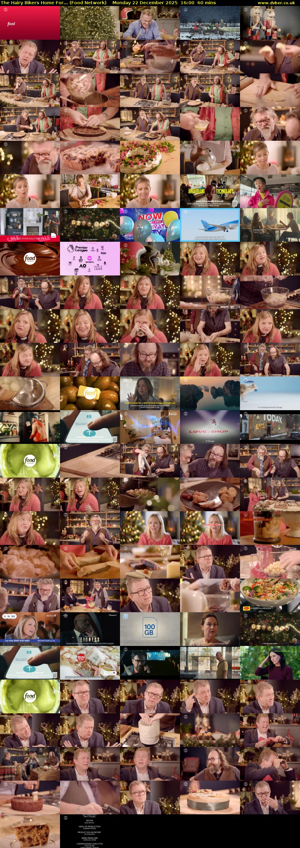 The Hairy Bikers Home For... (Food Network) Monday 22 December 2025 16:00 - 17:00