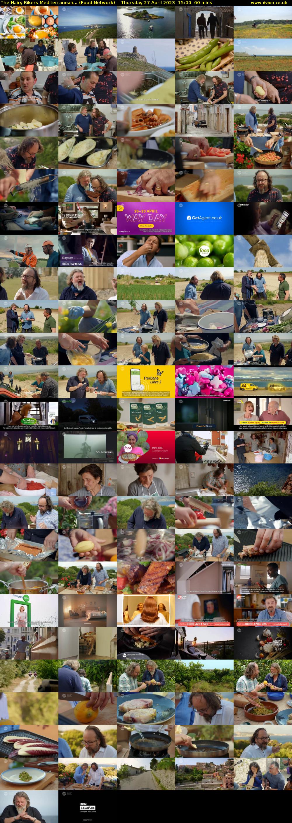 The Hairy Bikers Mediterranean... (Food Network) Thursday 27 April 2023 15:00 - 16:00