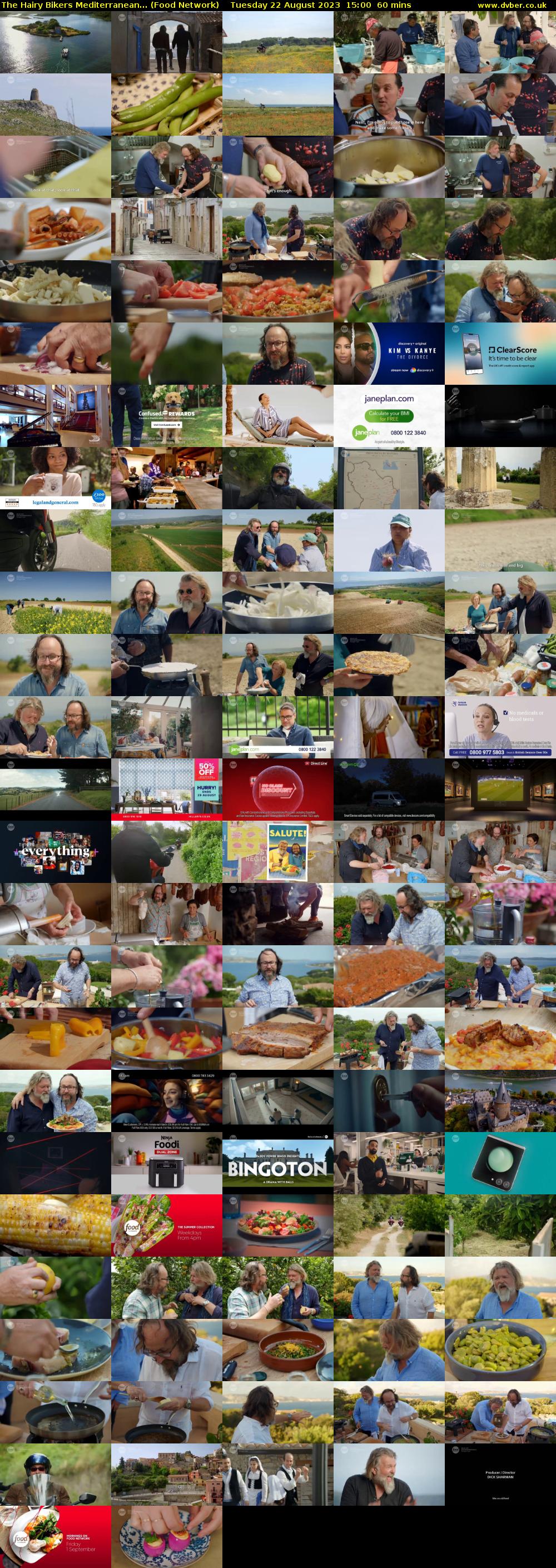 The Hairy Bikers Mediterranean... (Food Network) Tuesday 22 August 2023 15:00 - 16:00