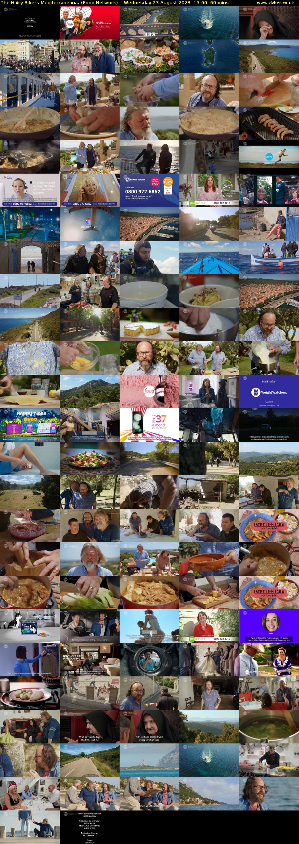 The Hairy Bikers Mediterranean... (Food Network) Wednesday 23 August 2023 15:00 - 16:00