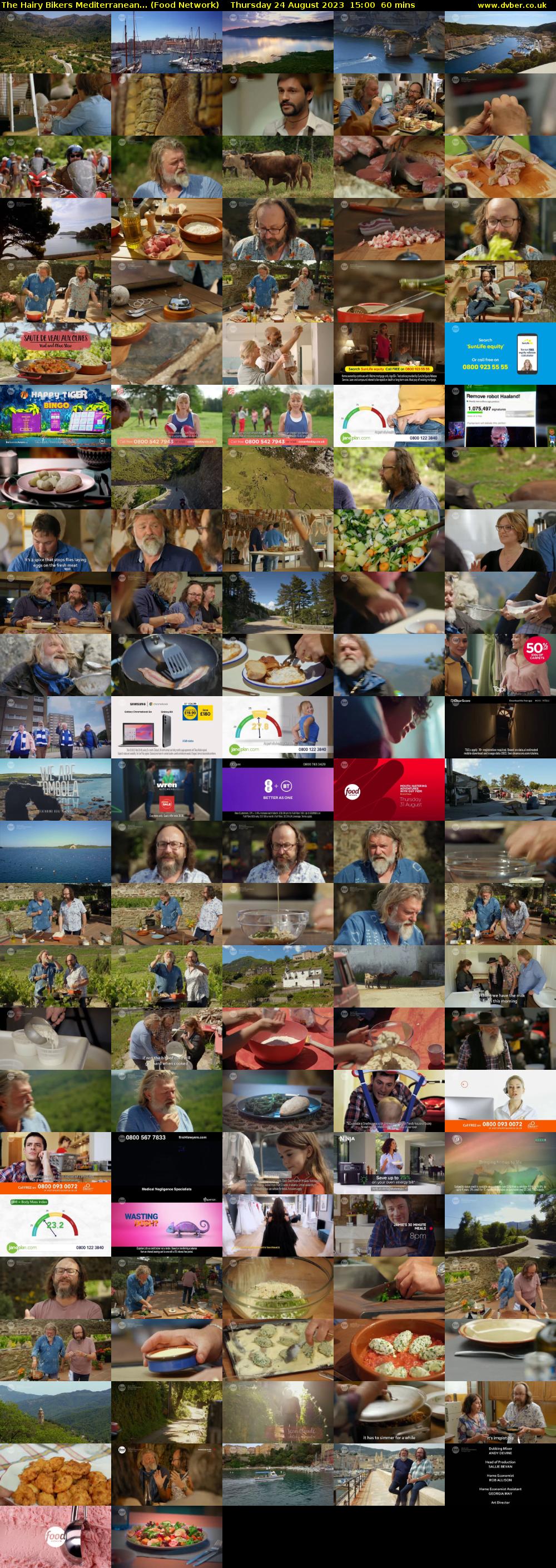 The Hairy Bikers Mediterranean... (Food Network) Thursday 24 August 2023 15:00 - 16:00