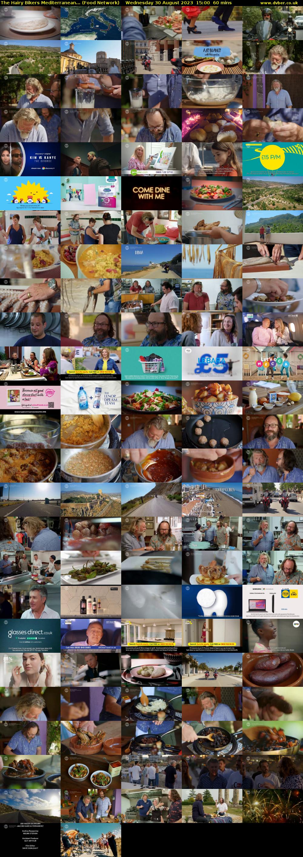 The Hairy Bikers Mediterranean... (Food Network) Wednesday 30 August 2023 15:00 - 16:00