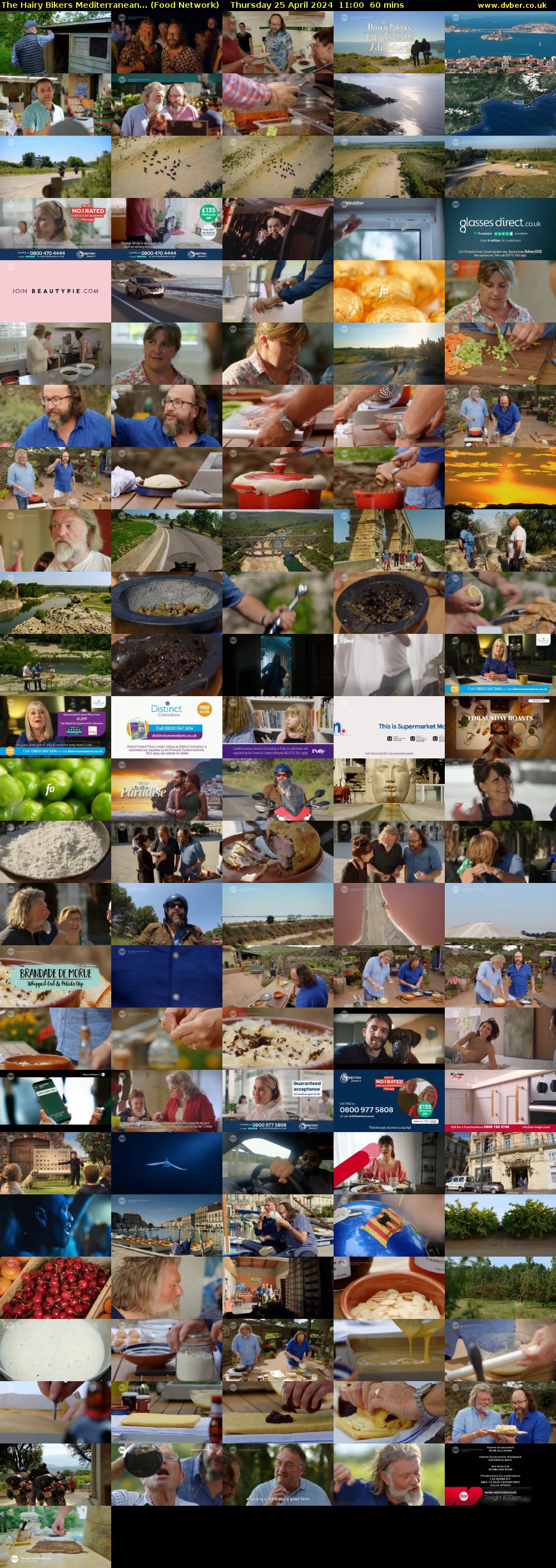 The Hairy Bikers Mediterranean... (Food Network) Thursday 25 April 2024 11:00 - 12:00