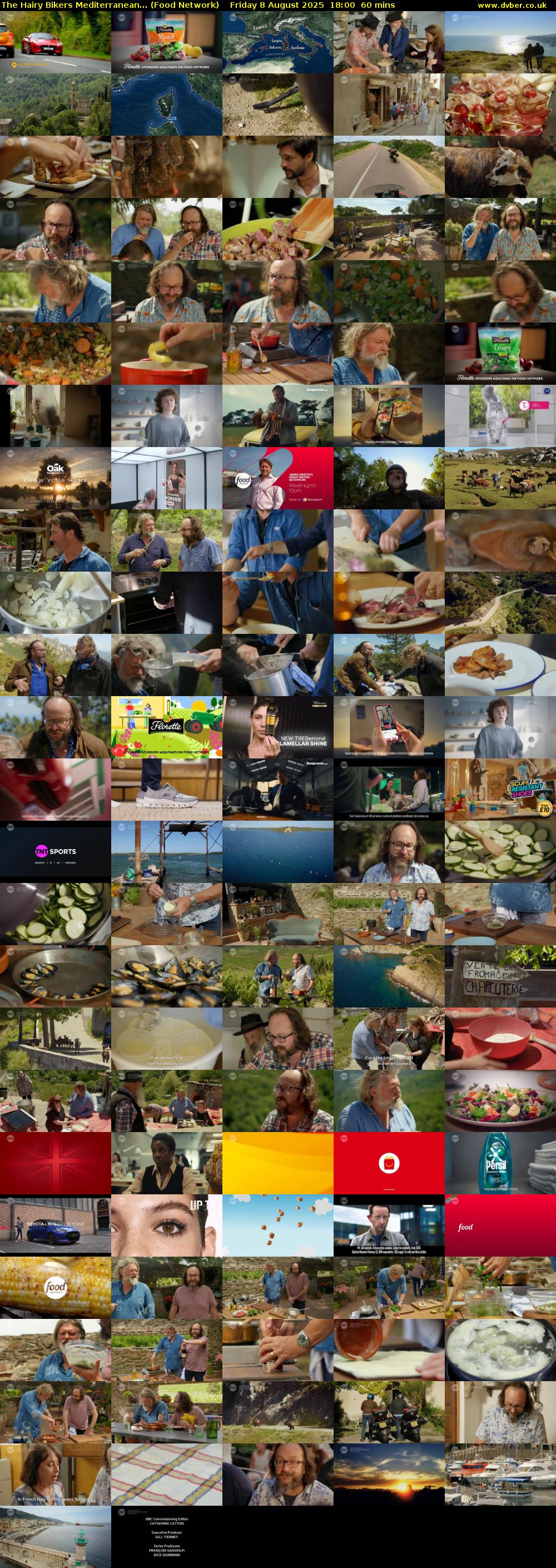 The Hairy Bikers Mediterranean... (Food Network) Friday 8 August 2025 18:00 - 19:00