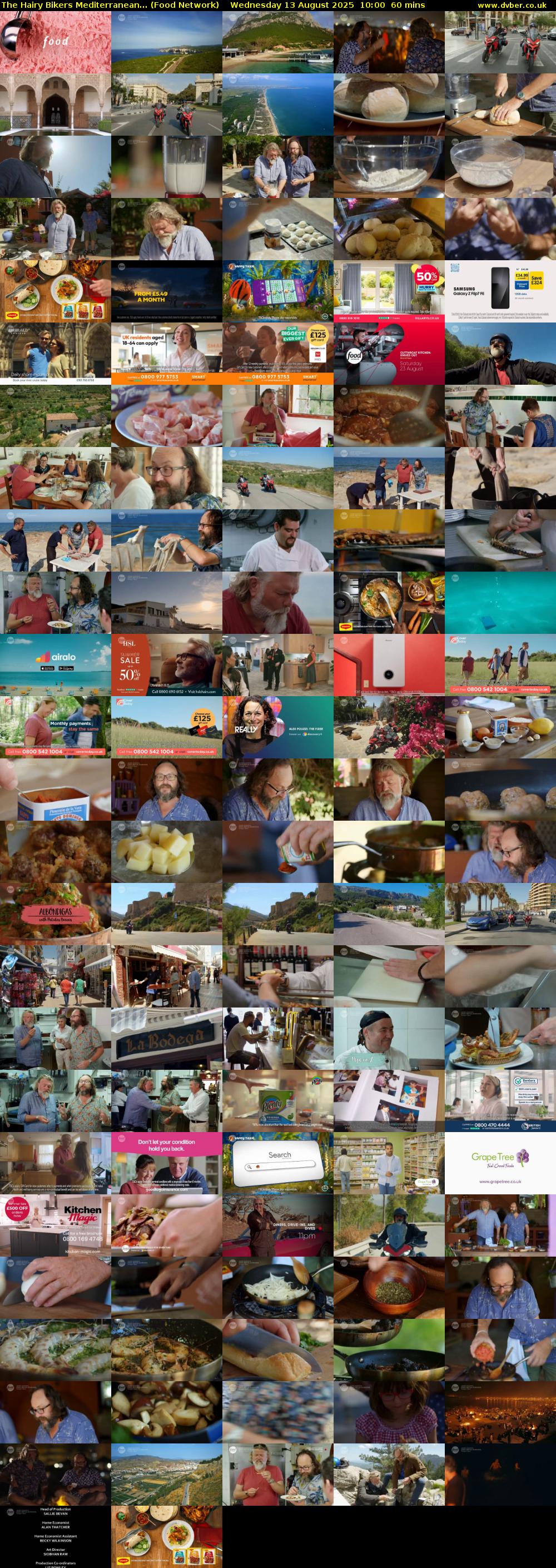 The Hairy Bikers Mediterranean... (Food Network) Wednesday 13 August 2025 10:00 - 11:00