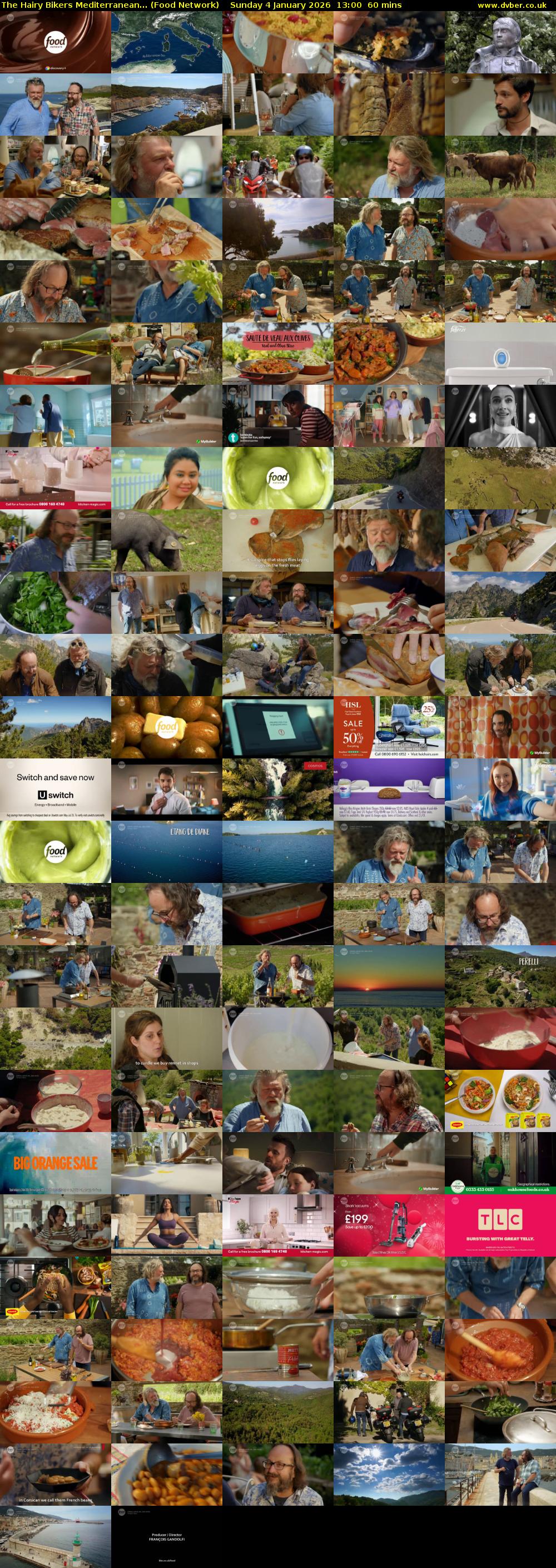 The Hairy Bikers Mediterranean... (Food Network) Sunday 4 January 2026 13:00 - 14:00