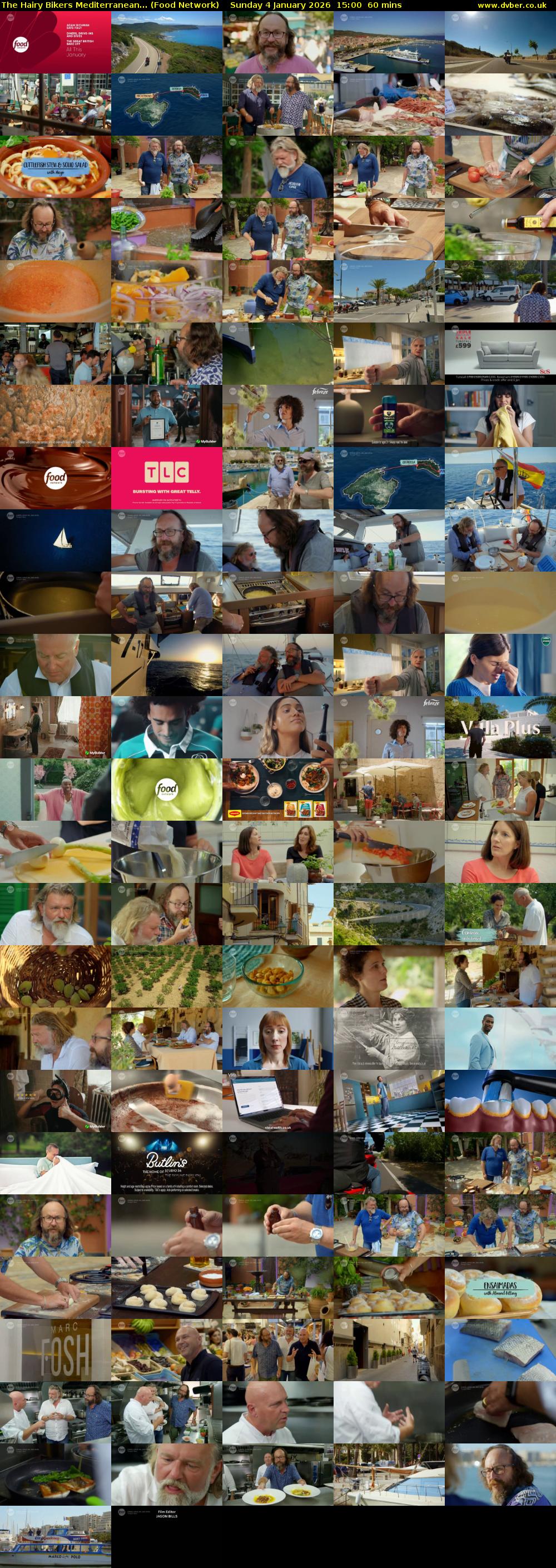 The Hairy Bikers Mediterranean... (Food Network) Sunday 4 January 2026 15:00 - 16:00