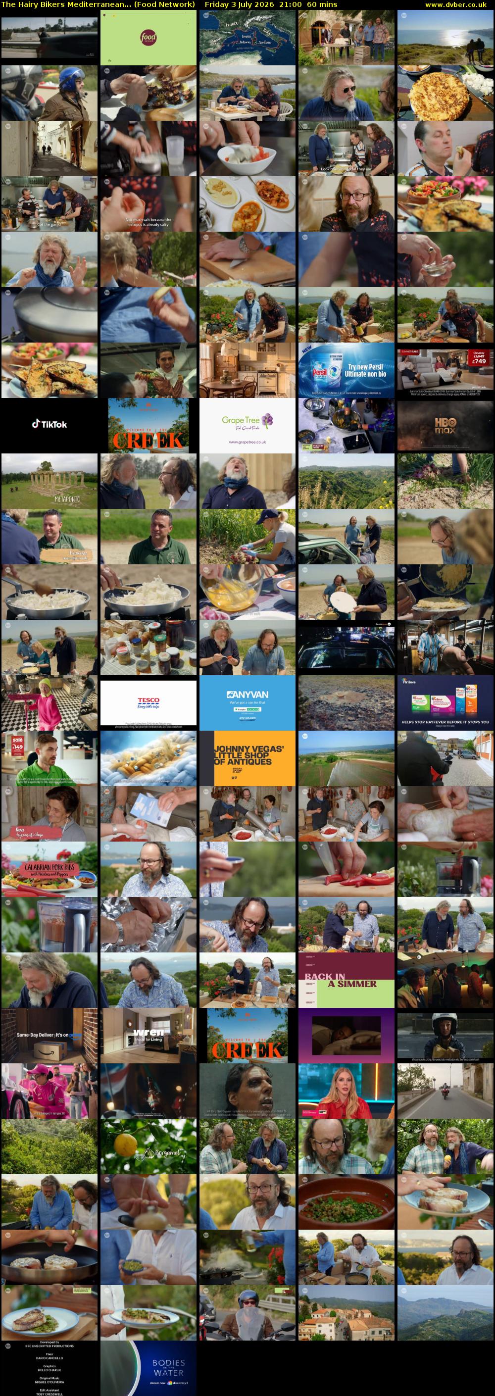The Hairy Bikers Mediterranean... (Food Network) Friday 3 July 2026 21:00 - 22:00