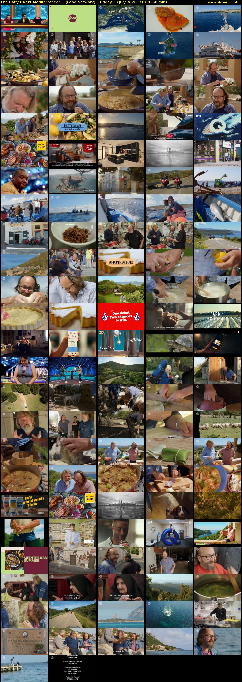 The Hairy Bikers Mediterranean... (Food Network) Friday 10 July 2026 21:00 - 22:00