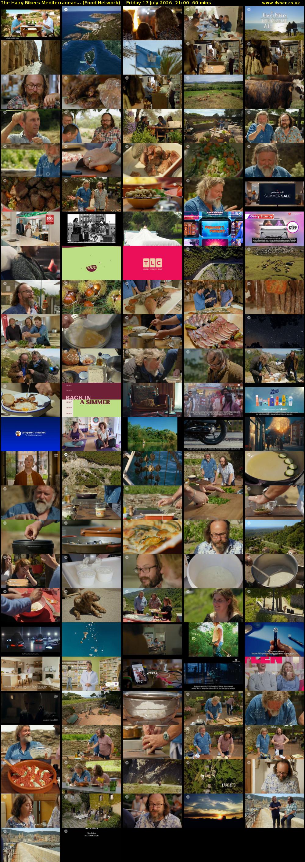 The Hairy Bikers Mediterranean... (Food Network) Friday 17 July 2026 21:00 - 22:00