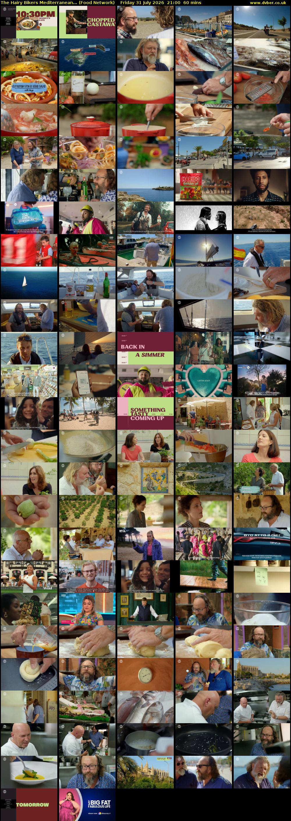 The Hairy Bikers Mediterranean... (Food Network) Friday 31 July 2026 21:00 - 22:00