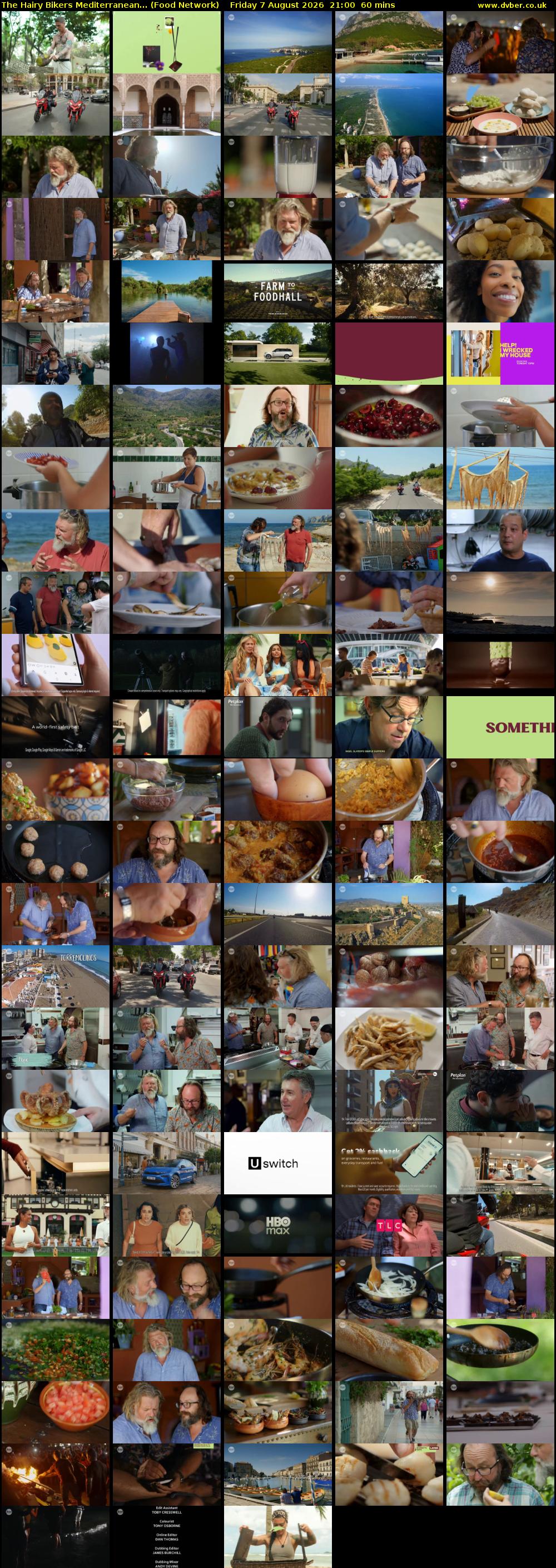 The Hairy Bikers Mediterranean... (Food Network) Friday 7 August 2026 21:00 - 22:00