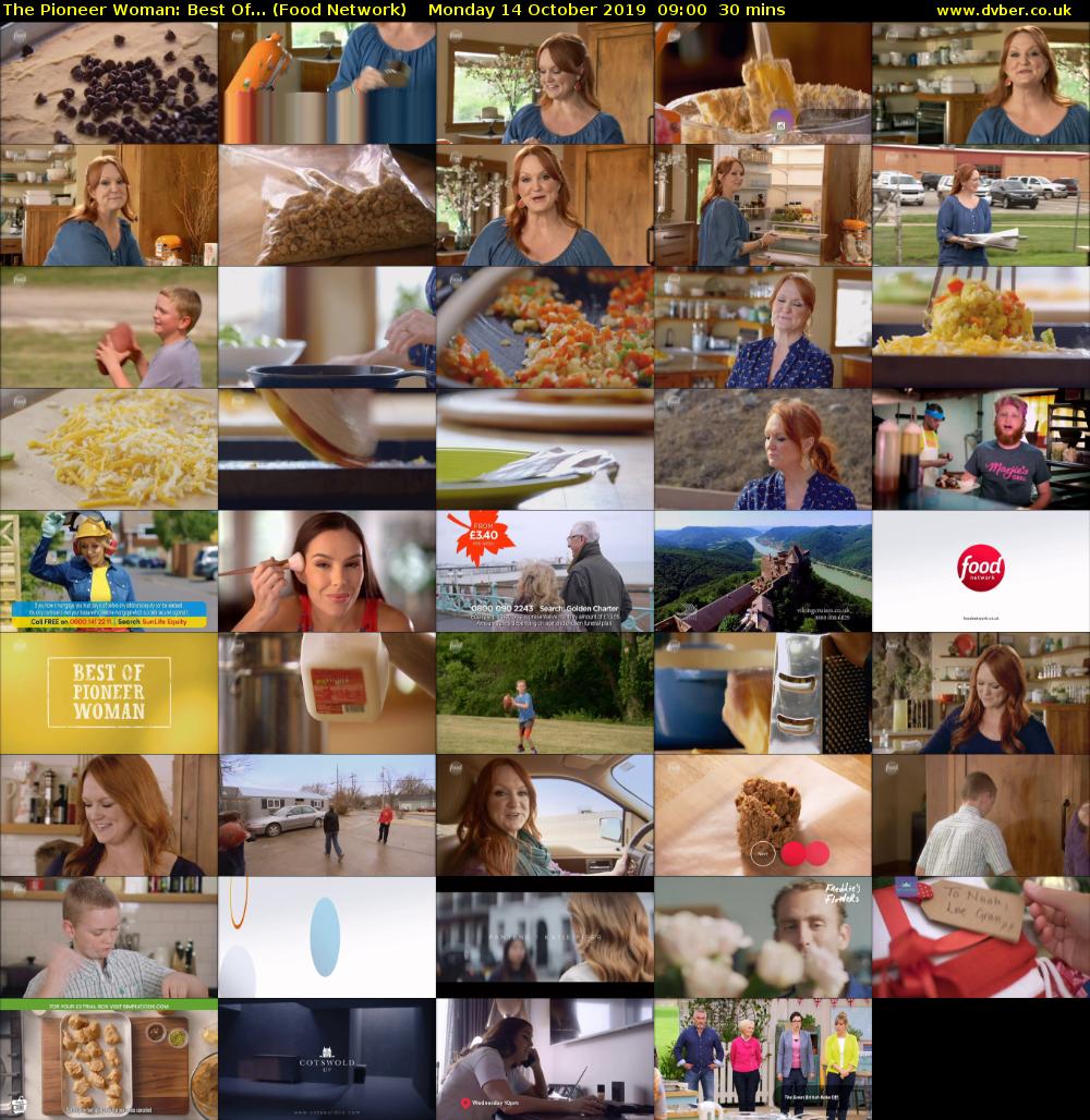 The Pioneer Woman: Best Of... (Food Network) Monday 14 October 2019 09:00 - 09:30