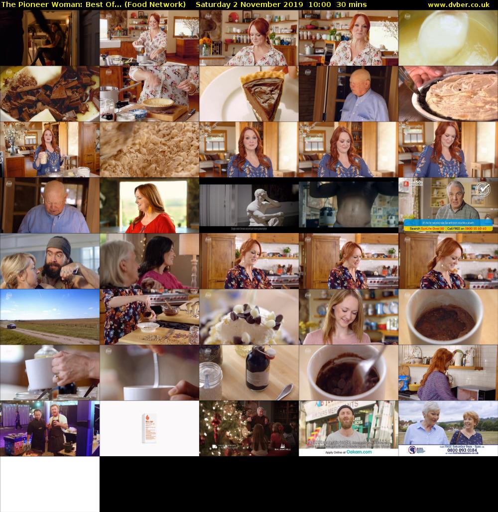 The Pioneer Woman: Best Of... (Food Network) Saturday 2 November 2019 10:00 - 10:30