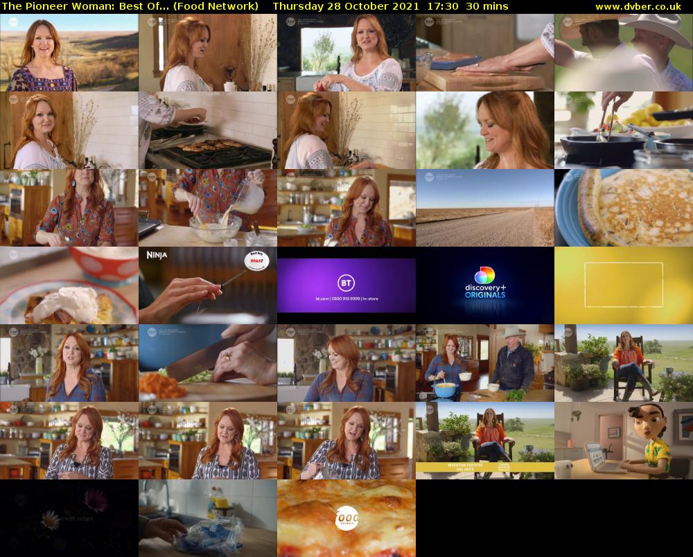 The Pioneer Woman: Best Of... (Food Network) Thursday 28 October 2021 17:30 - 18:00
