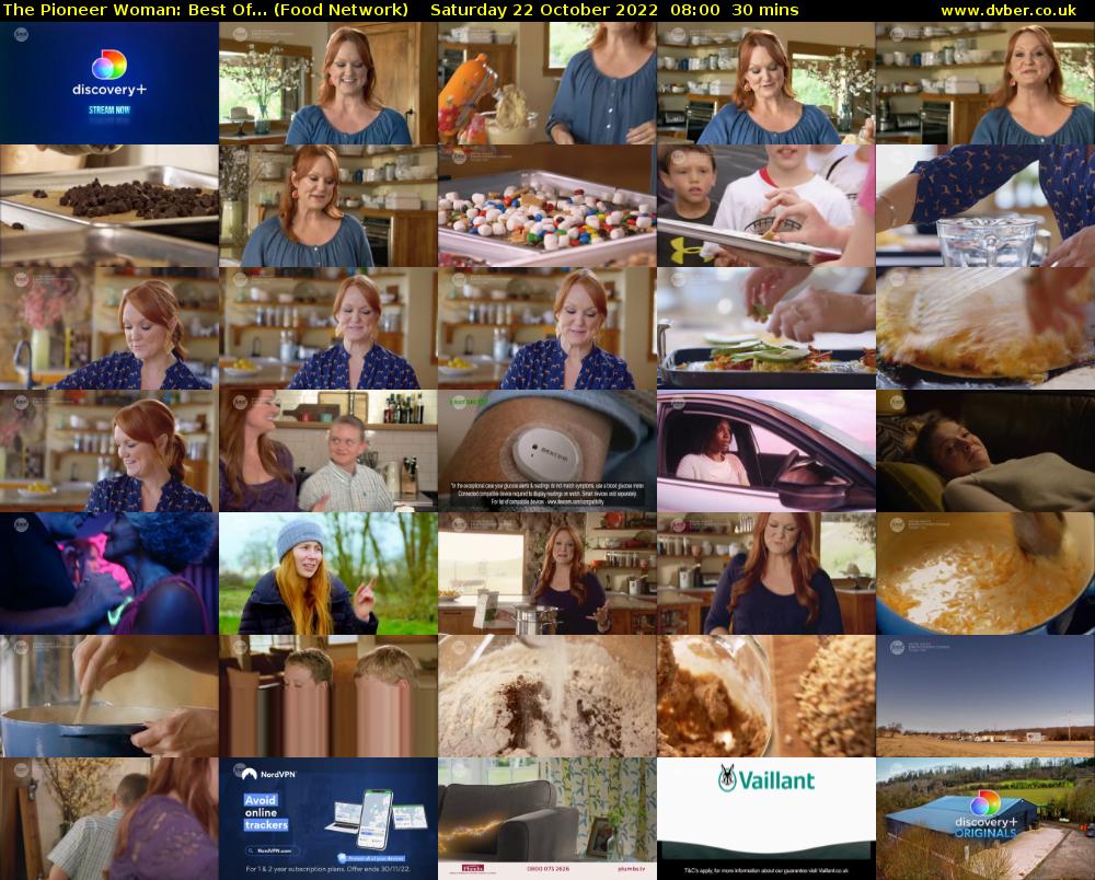 The Pioneer Woman: Best Of... (Food Network) Saturday 22 October 2022 08:00 - 08:30