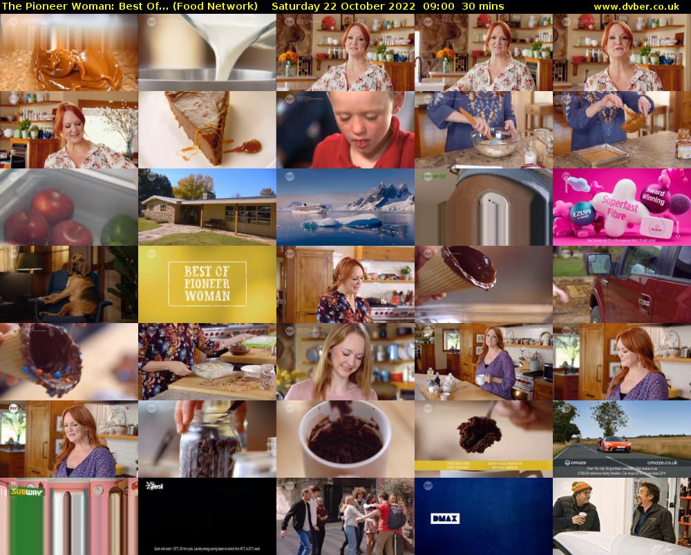 The Pioneer Woman: Best Of... (Food Network) Saturday 22 October 2022 09:00 - 09:30