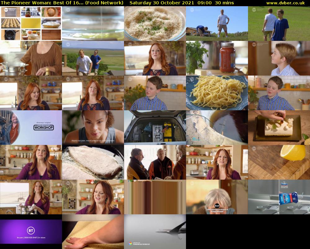 The Pioneer Woman: Best Of 16... (Food Network) Saturday 30 October 2021 09:00 - 09:30