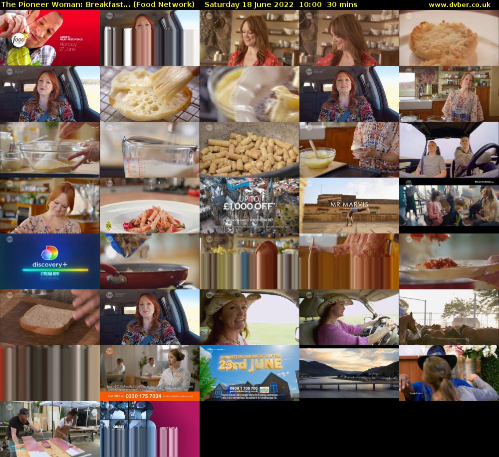 The Pioneer Woman: Breakfast... (Food Network) Saturday 18 June 2022 10:00 - 10:30