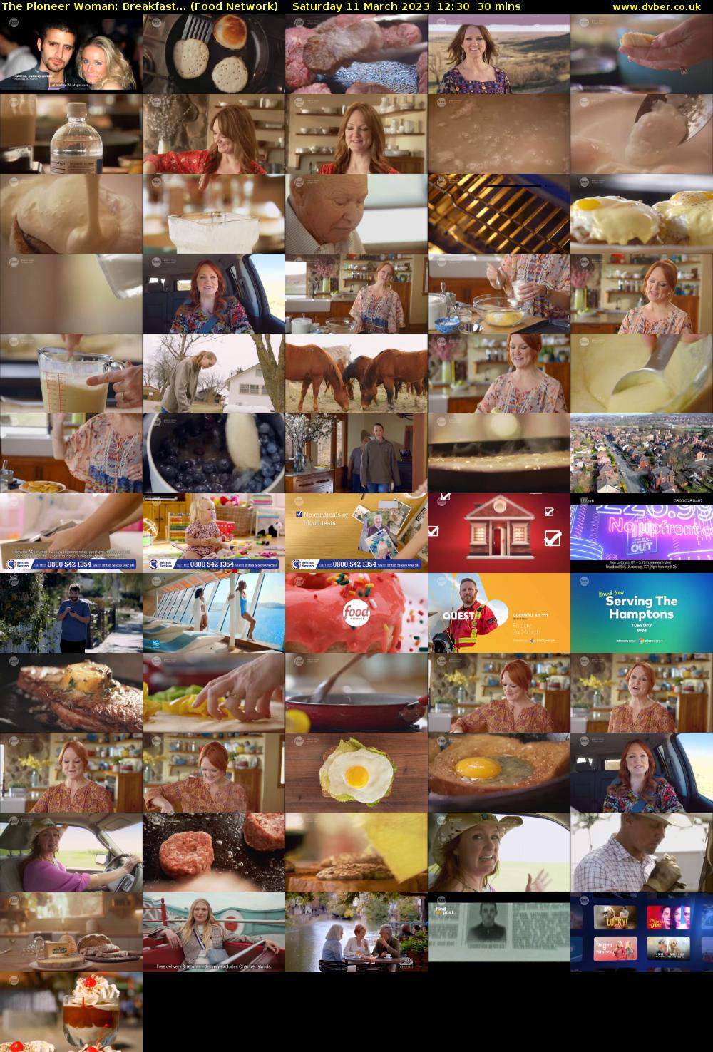 The Pioneer Woman: Breakfast... (Food Network) Saturday 11 March 2023 12:30 - 13:00