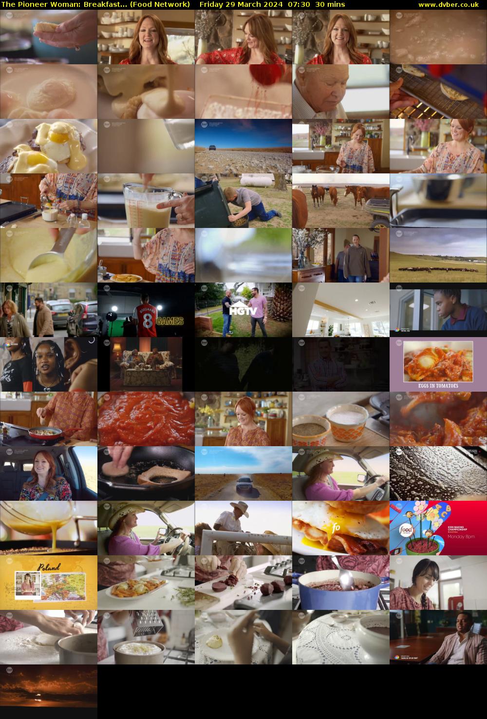 The Pioneer Woman: Breakfast... (Food Network) Friday 29 March 2024 07:30 - 08:00