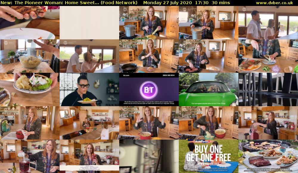The Pioneer Woman: Home Sweet... (Food Network) Monday 27 July 2020 17:30 - 18:00