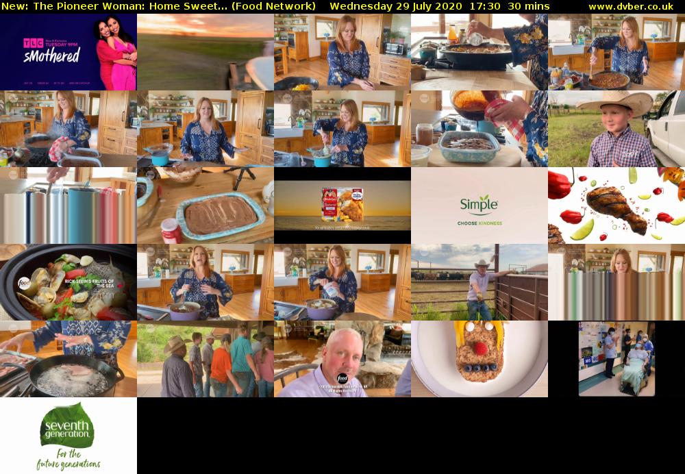 The Pioneer Woman: Home Sweet... (Food Network) Wednesday 29 July 2020 17:30 - 18:00