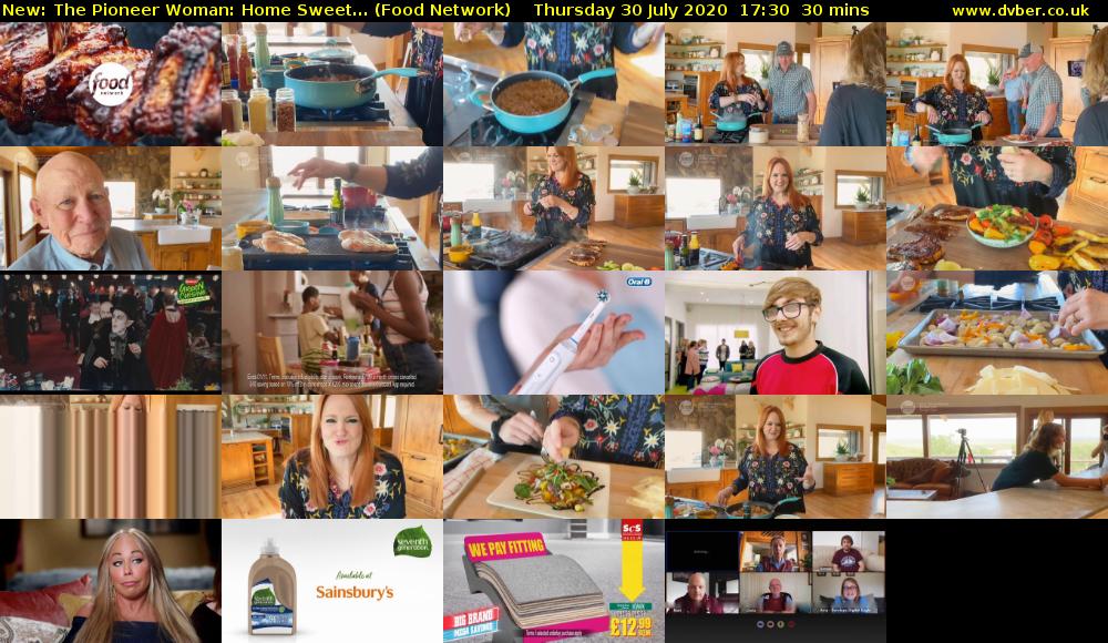 The Pioneer Woman: Home Sweet... (Food Network) Thursday 30 July 2020 17:30 - 18:00