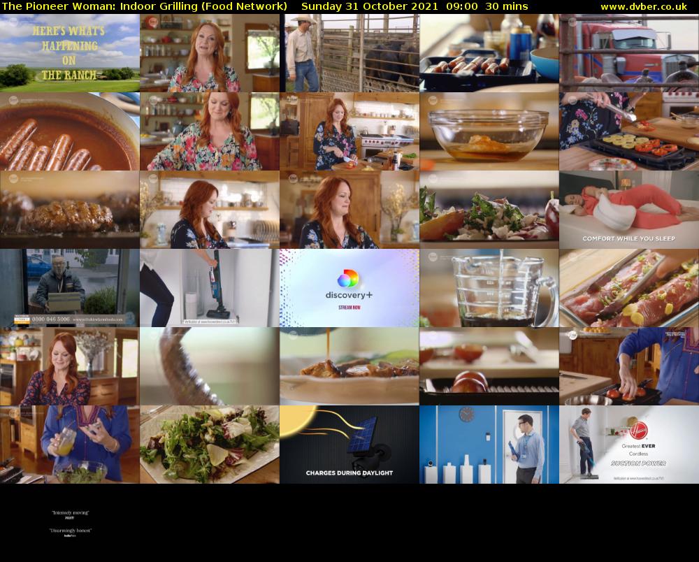 The Pioneer Woman: Indoor Grilling (Food Network) Sunday 31 October 2021 09:00 - 09:30