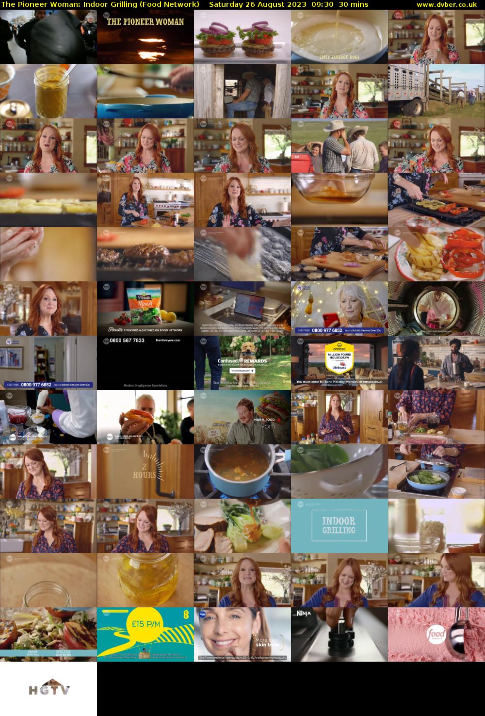 The Pioneer Woman: Indoor Grilling (Food Network) Saturday 26 August 2023 09:30 - 10:00