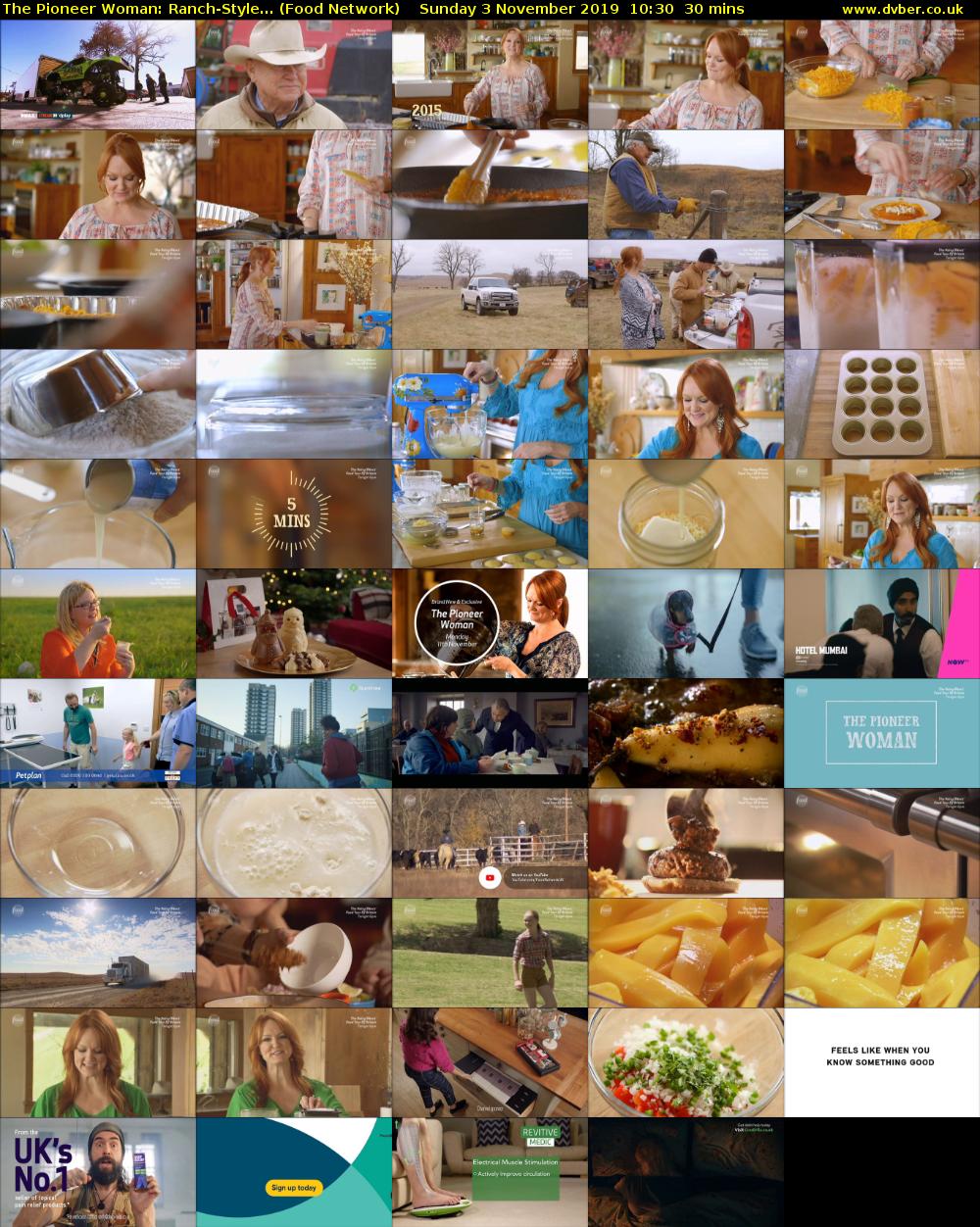 The Pioneer Woman: Ranch-Style... (Food Network) Sunday 3 November 2019 10:30 - 11:00