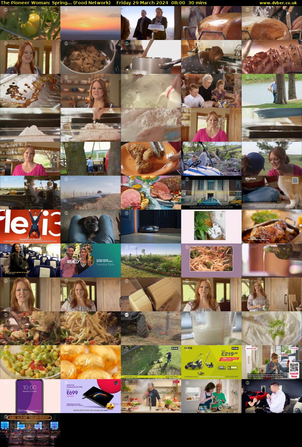 The Pioneer Woman: Spring... (Food Network) Friday 29 March 2024 08:00 - 08:30