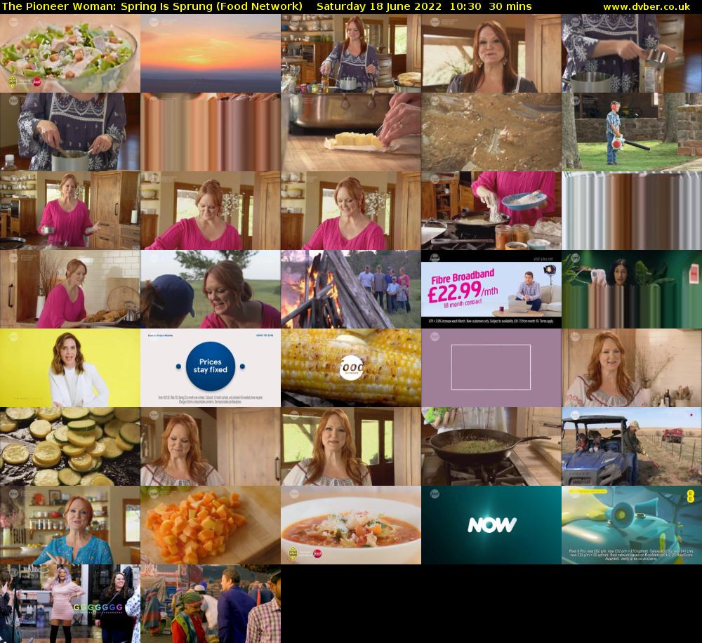 The Pioneer Woman: Spring Is Sprung (Food Network) Saturday 18 June 2022 10:30 - 11:00