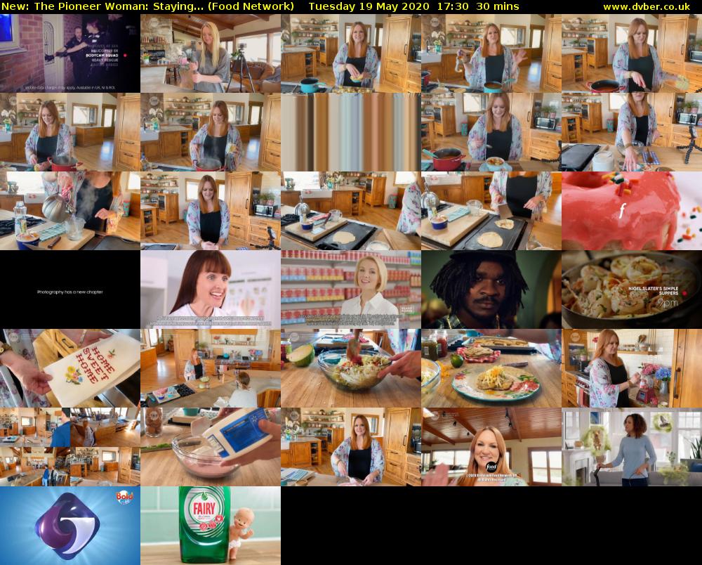 The Pioneer Woman: Staying... (Food Network) Tuesday 19 May 2020 17:30 - 18:00