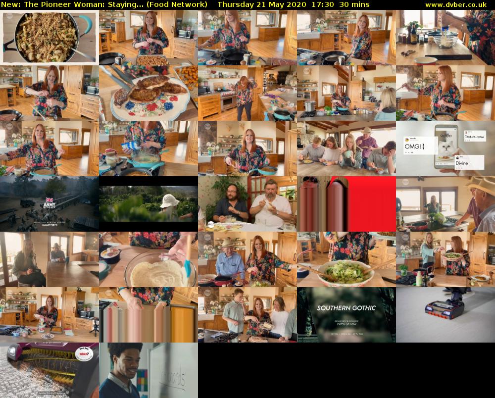 The Pioneer Woman: Staying... (Food Network) Thursday 21 May 2020 17:30 - 18:00
