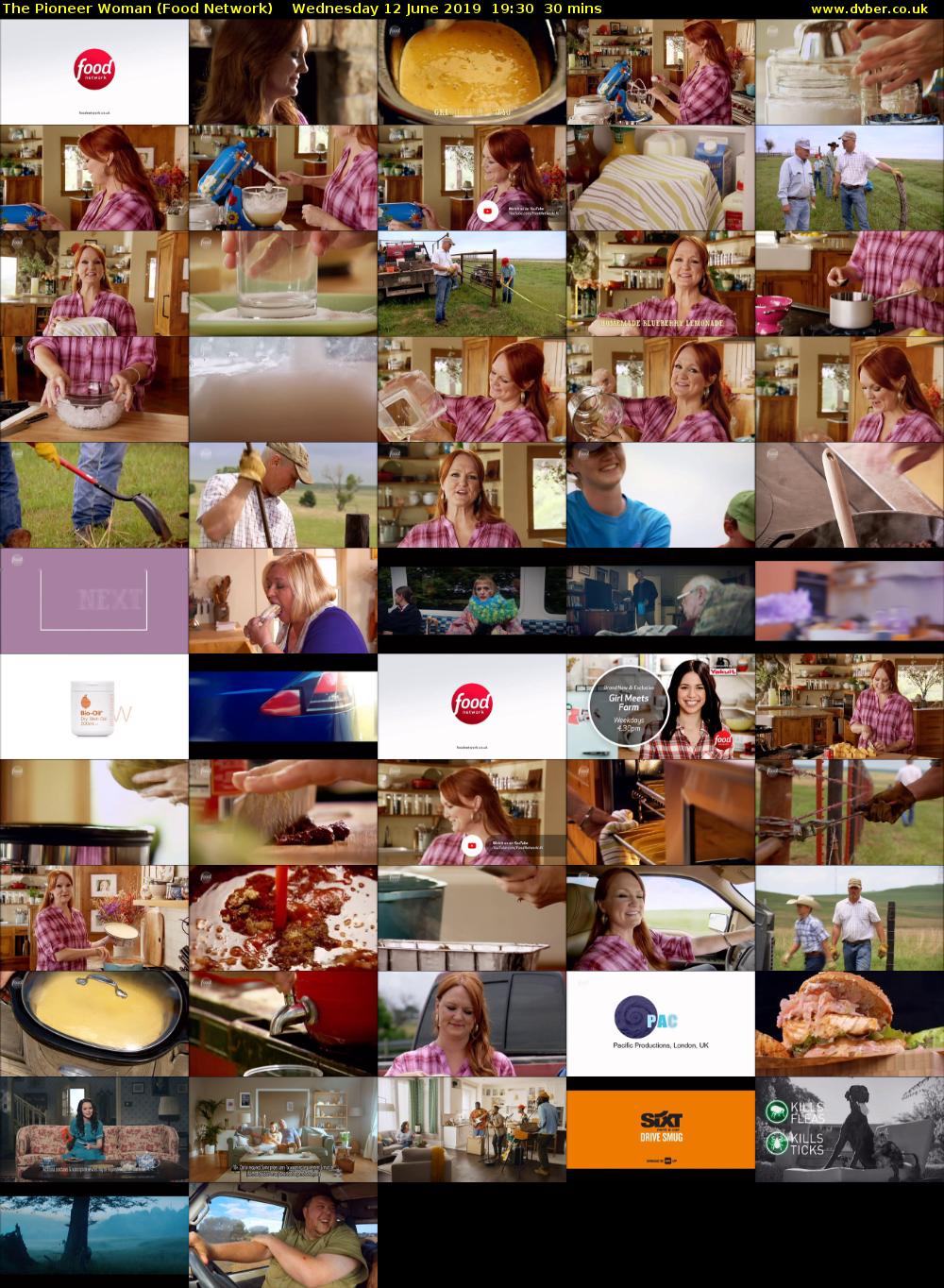 The Pioneer Woman (Food Network) Wednesday 12 June 2019 19:30 - 20:00