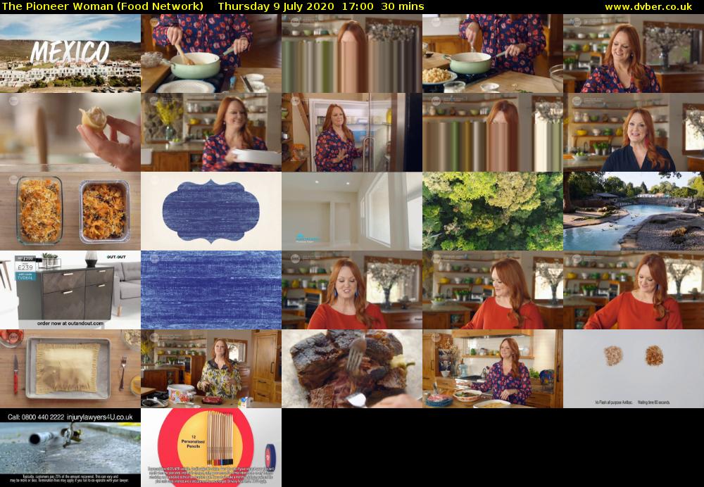 The Pioneer Woman (Food Network) Thursday 9 July 2020 17:00 - 17:30