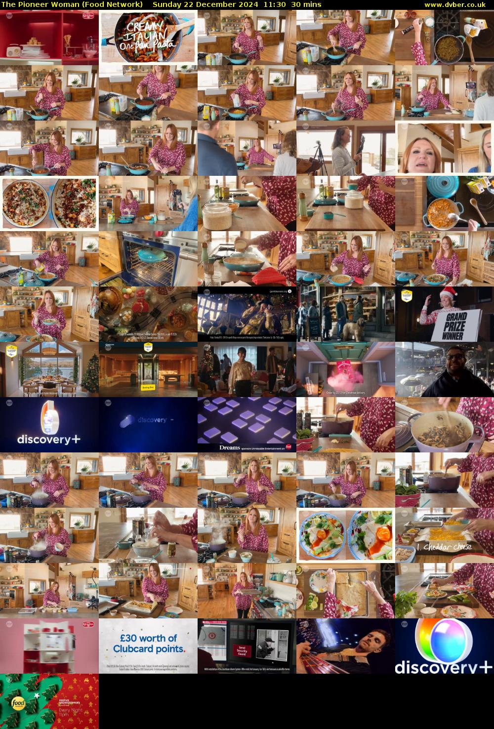 The Pioneer Woman (Food Network) Sunday 22 December 2024 11:30 - 12:00