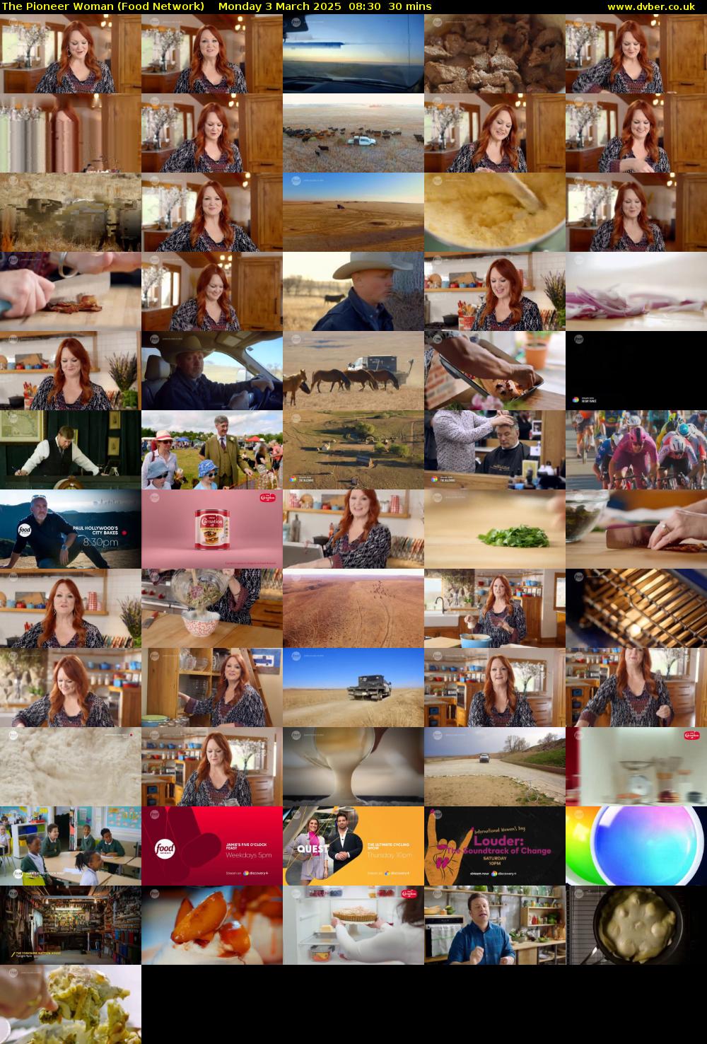 The Pioneer Woman (Food Network) Monday 3 March 2025 08:30 - 09:00