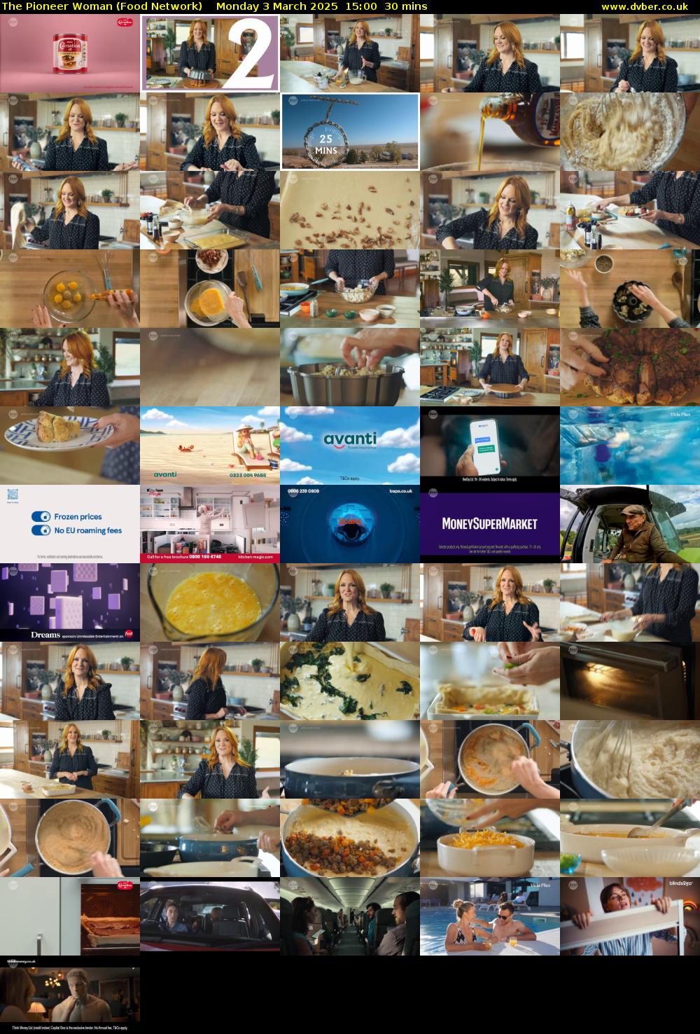 The Pioneer Woman (Food Network) Monday 3 March 2025 15:00 - 15:30