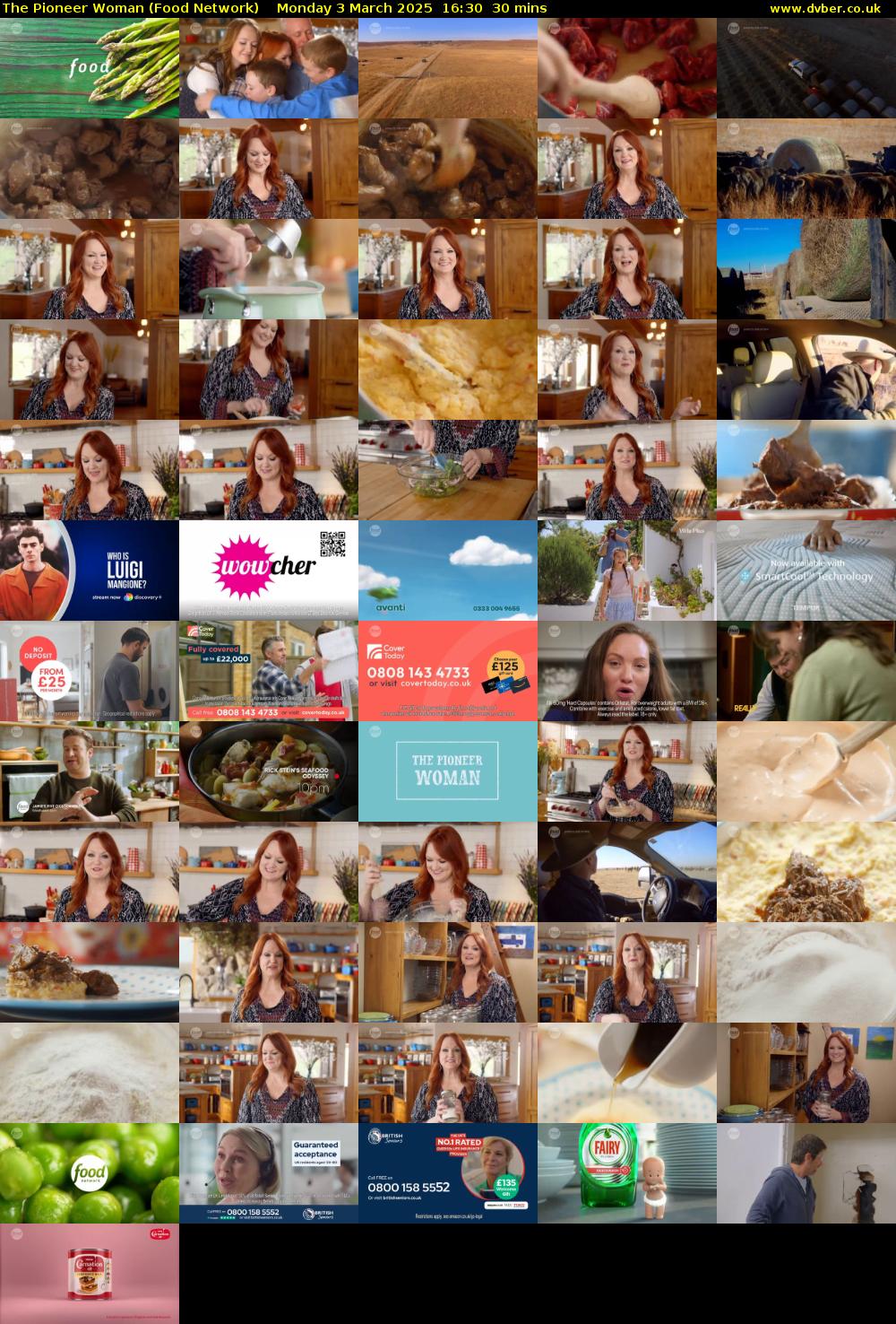 The Pioneer Woman (Food Network) Monday 3 March 2025 16:30 - 17:00