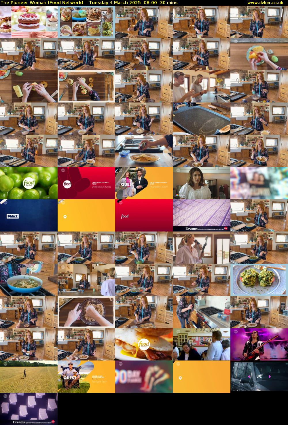 The Pioneer Woman (Food Network) Tuesday 4 March 2025 08:00 - 08:30