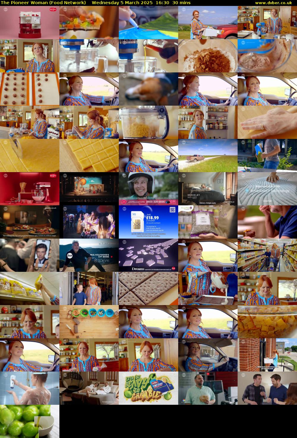 The Pioneer Woman (Food Network) Wednesday 5 March 2025 16:30 - 17:00