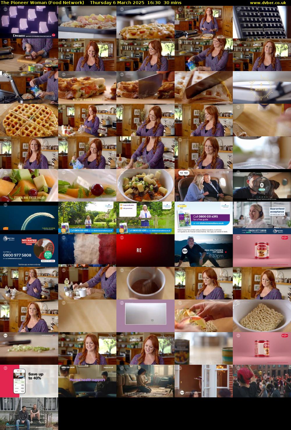 The Pioneer Woman (Food Network) Thursday 6 March 2025 16:30 - 17:00