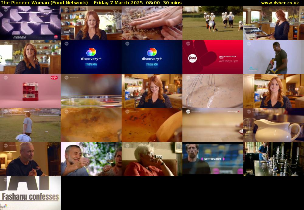 The Pioneer Woman (Food Network) Friday 7 March 2025 08:00 - 08:30